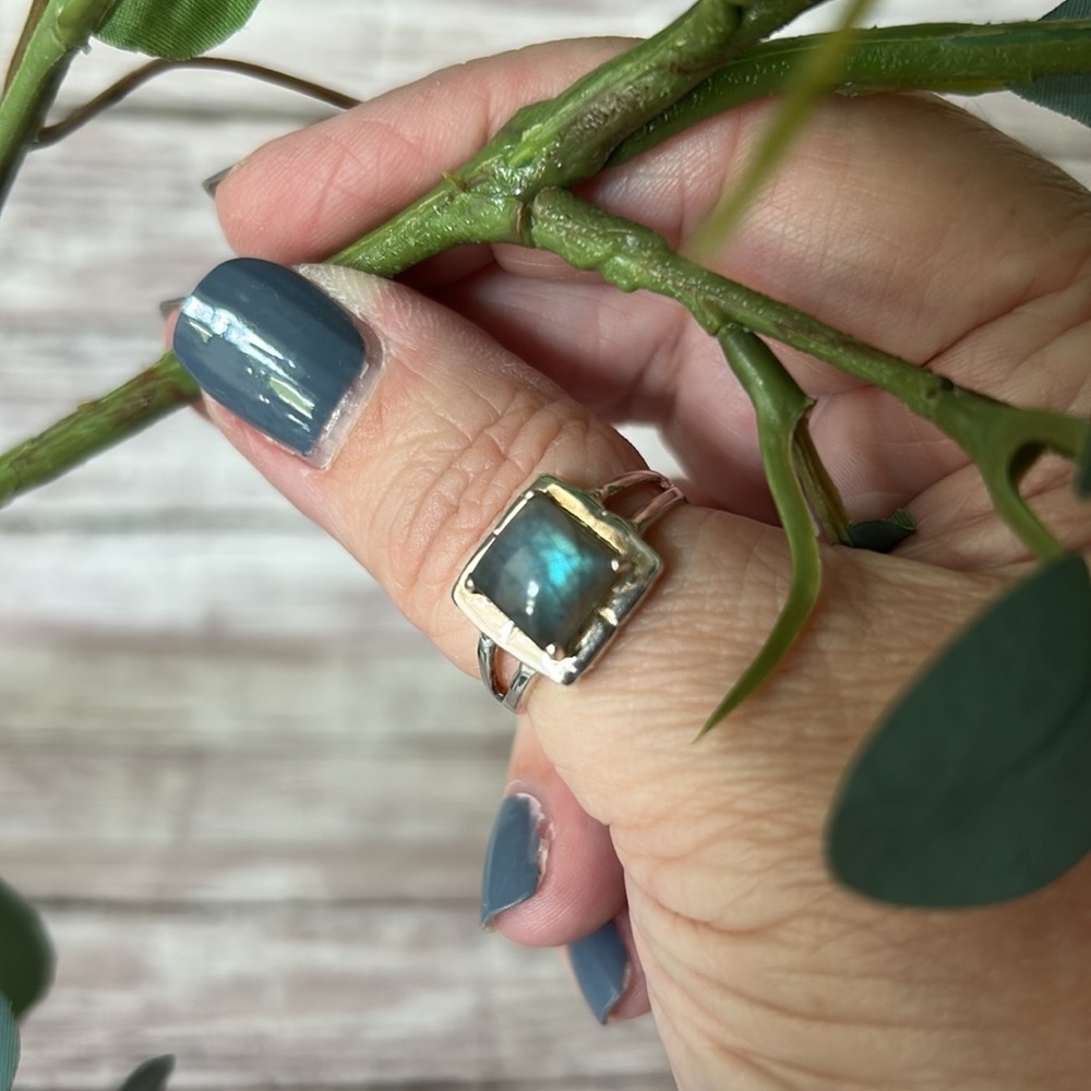 NWOT Sundance Sterling Silver Labradorite Ring (Size: 9.25) - Picture 15 of 15
